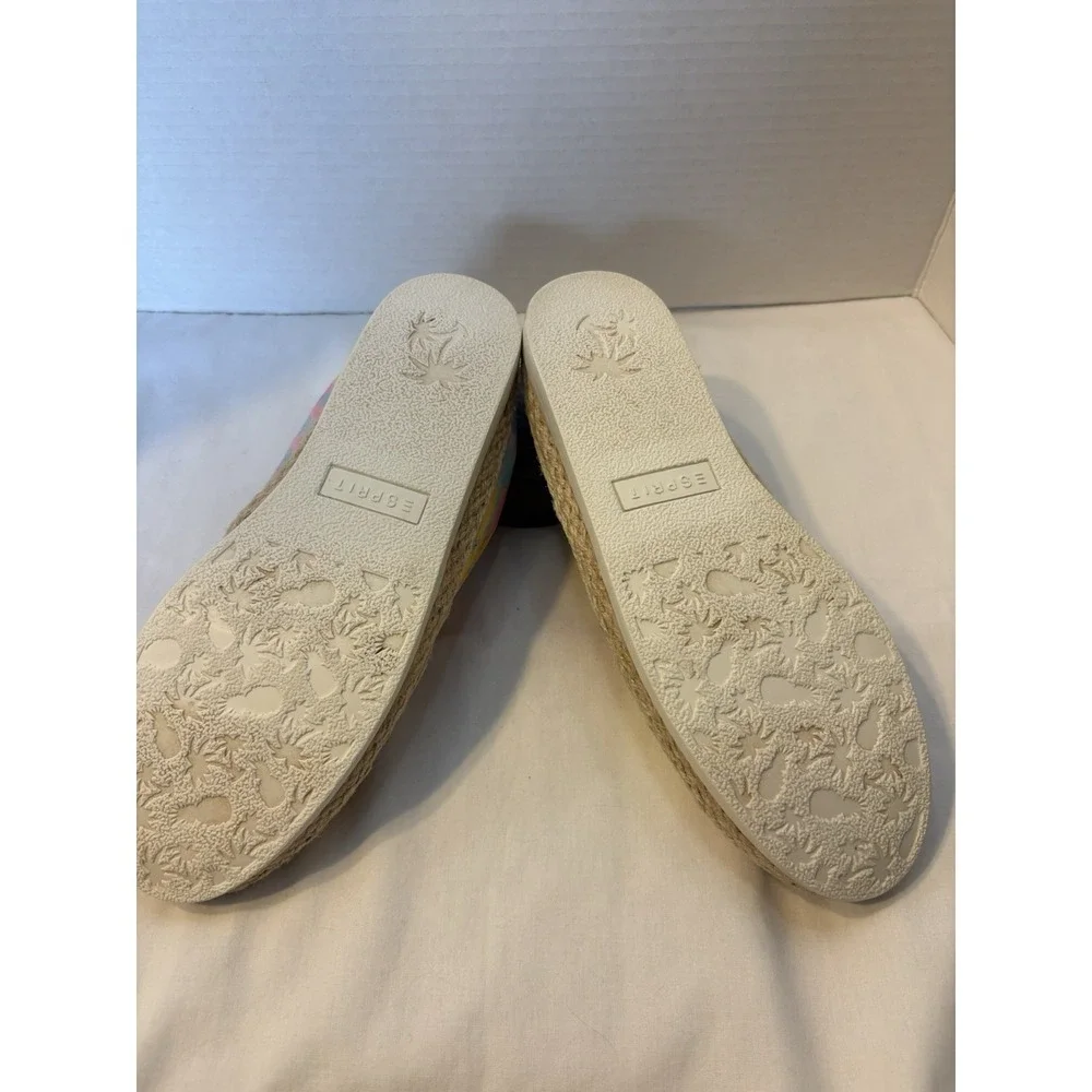 Esprit Erika Tie-Dye Slip On Espadrille Style With Jute Rope 8M‎ shoes